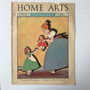 1939 Home Arts Needlecraft Magazine March Vintage
